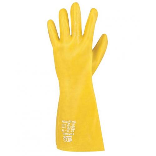 Chemické rukavice STANDARD 09/L - žluté DOPRODEJ 09