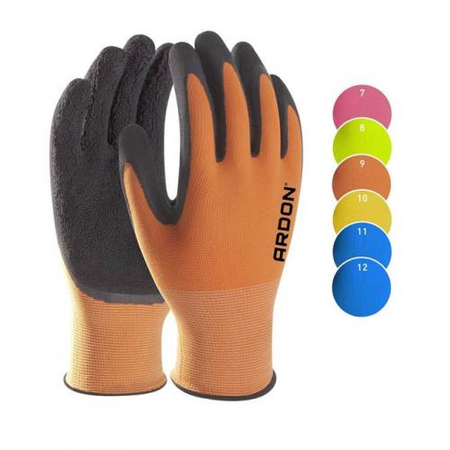 Máčené rukavice ARDON®PETRAX 06/XS - s prodejní etiketou - světle modrá 10