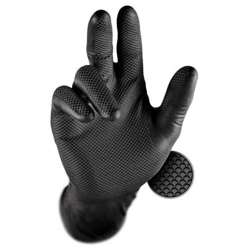 Jednorázové rukavice GRIPPAZ® 246 08/M - černá 09