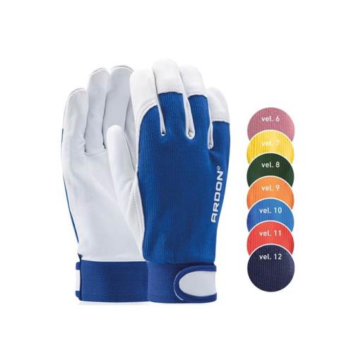 Kombinované rukavice ARDON®HOBBY 06/XS - s prodejní etiketou - růžová 06-SPE