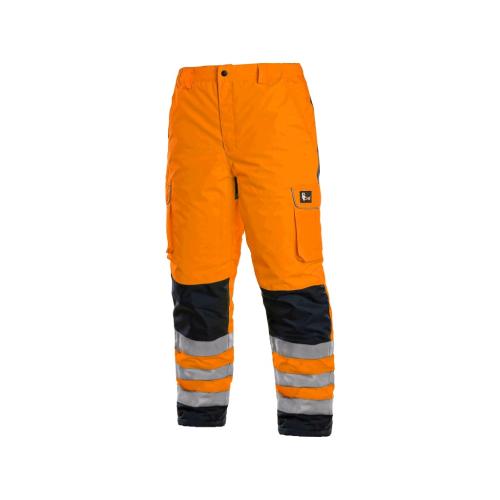 Pánské reflexní kalhoty CARDIFF, zimní, oranžové