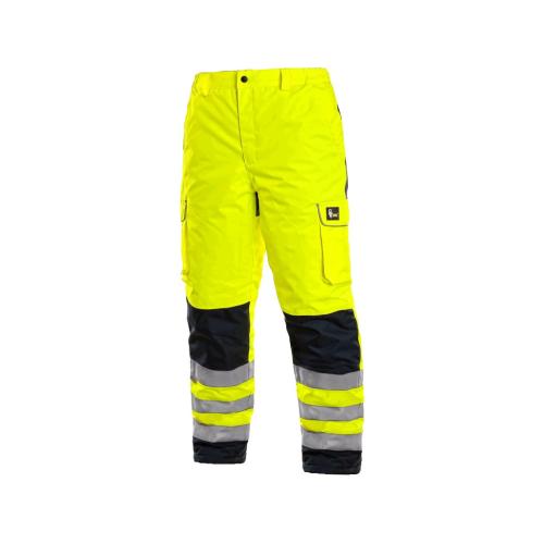 Kalhoty CXS CARDIFF, výstražné, zateplené, pánské, žluté, vel. S