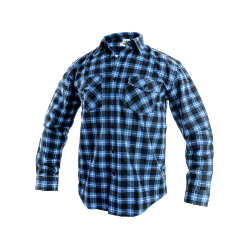 Košile CXS TOM, dlouhý rukáv, pánská, modro-černá, vel. 41/42