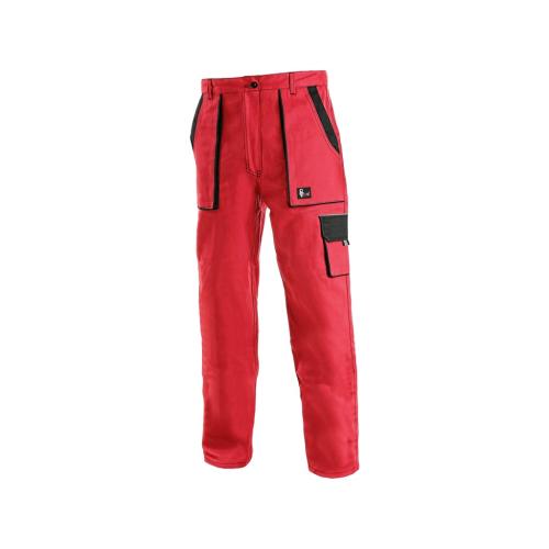 Kalhoty do pasu LUXY ELENA, dámské, červeno-černé