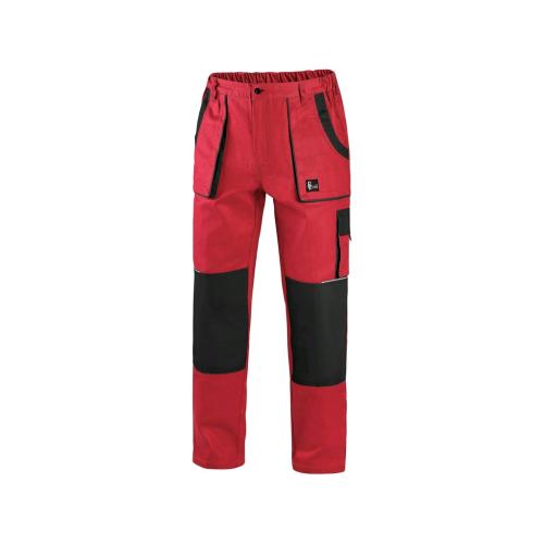 Kalhoty do pasu LUXY JOSEF, pánské, červeno-černé