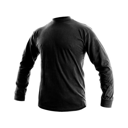 Tričko CXS PETR, dlouhý rukáv, černé, vel. 5XL