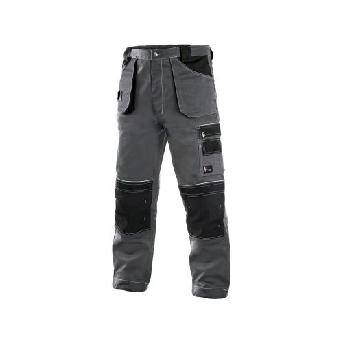 Kalhoty do pasu ORION TEODOR, prodloužené, pánské, šedo-černé