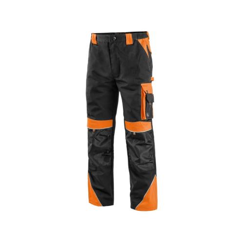 Kalhoty do pasu  SIRIUS BRIGHTON, černo-oranžová