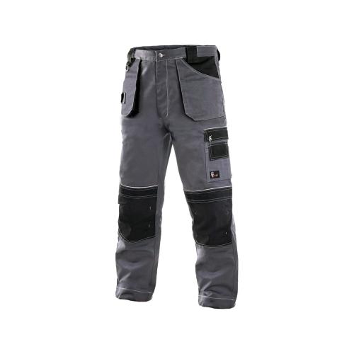 Kalhoty CXS ORION TEODOR, zkrácená varianta, pánské, šedo-černé, vel. 46