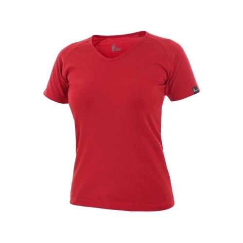 Tričko CXS ELLA, dámské, krátký rukáv, červená, vel. L