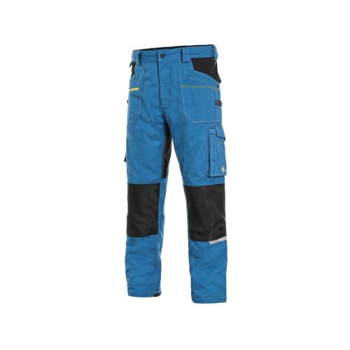 Kalhoty STRETCH, pánské, středně modré-černé