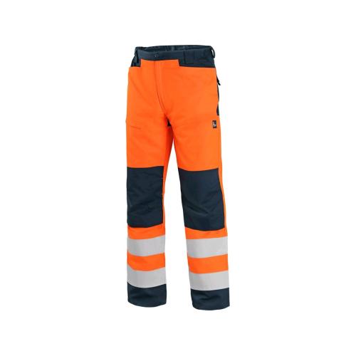 Kalhoty CXS HALIFAX, výstražné se síťovinou, pánské, oranžovo-modré, vel. 60