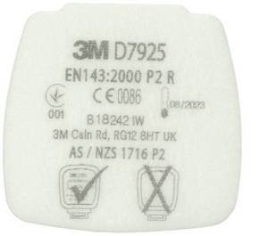 D3125, 3M™ Secure Click™ Částicový filtr P2 R, 1 / EA