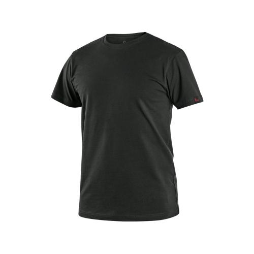 Tričko CXS NOLAN, krátký rukáv, černé, vel. 5XL