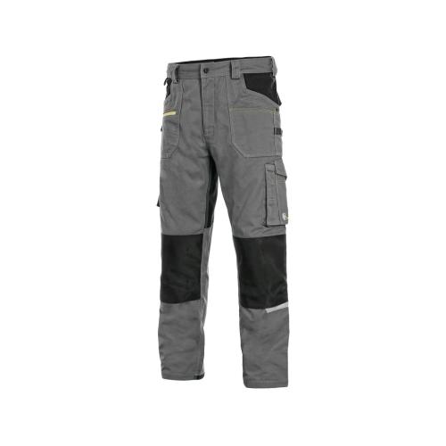 Kalhoty CXS STRETCH, 170-176cm, pánská, šedo - černé, vel. 62
