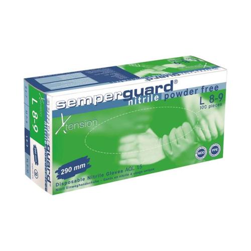 Jednorázové rukavice SEMPERGUARD® Xtension 07/S - nepudrované - modré