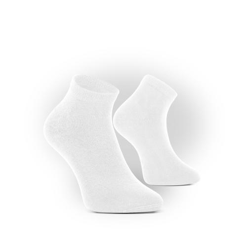 Bambusové ponožky bílé - short 35-38